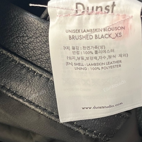 Dunst Genuine Lambskin Leather
Bomber Jacket Distressed Black Size
XS - Picture 8 of 10